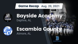 Recap: Bayside Academy  vs. Escambia County  2021