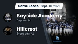 Recap: Bayside Academy  vs. Hillcrest  2021