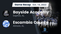 Recap: Bayside Academy  vs. Escambia County  2022