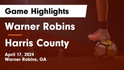 Warner Robins   vs Harris County  Game Highlights - April 17, 2024