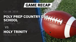 Recap: Poly Prep Country Day School vs. Holy Trinity  2016