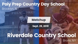 Matchup: Poly Prep vs. Riverdale Country School 2018