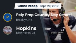 Recap: Poly Prep Country Day School vs. Hopkins  2019