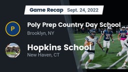 Recap: Poly Prep Country Day School vs. Hopkins School 2022