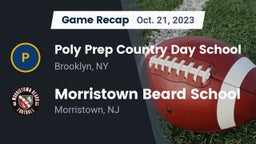Recap: Poly Prep Country Day School vs. Morristown Beard School 2023