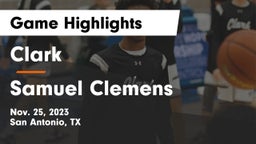 Clark  vs Samuel Clemens  Game Highlights - Nov. 25, 2023