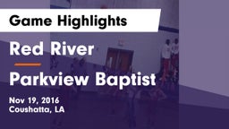 Red River  vs Parkview Baptist  Game Highlights - Nov 19, 2016