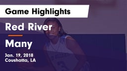 Red River  vs Many  Game Highlights - Jan. 19, 2018