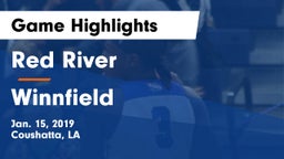 Red River  vs Winnfield  Game Highlights - Jan. 15, 2019