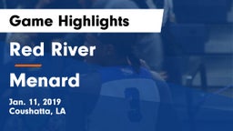 Red River  vs Menard Game Highlights - Jan. 11, 2019