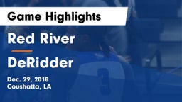Red River  vs DeRidder  Game Highlights - Dec. 29, 2018