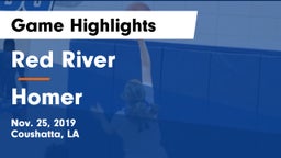 Red River  vs Homer  Game Highlights - Nov. 25, 2019