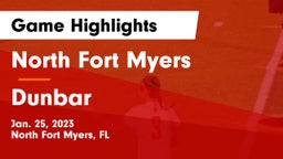 North Fort Myers  vs Dunbar  Game Highlights - Jan. 25, 2023
