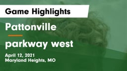 Pattonville  vs parkway west  Game Highlights - April 12, 2021