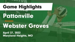 Pattonville  vs Webster Groves  Game Highlights - April 27, 2022
