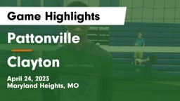 Pattonville  vs Clayton Game Highlights - April 24, 2023
