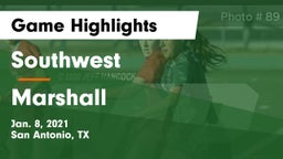 Southwest  vs Marshall  Game Highlights - Jan. 8, 2021