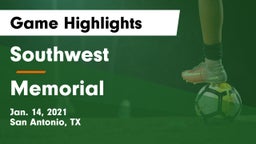 Southwest  vs Memorial  Game Highlights - Jan. 14, 2021