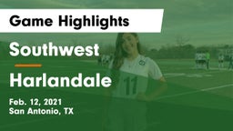 Southwest  vs Harlandale  Game Highlights - Feb. 12, 2021