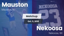 Matchup: Mauston  vs. Nekoosa  2018