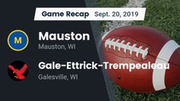 Recap: Mauston  vs. Gale-Ettrick-Trempealeau  2019
