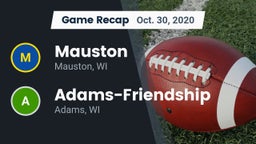 Recap: Mauston  vs. Adams-Friendship  2020