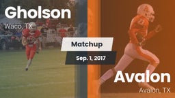 Matchup: Gholson  vs. Avalon  2017