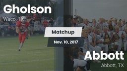 Matchup: Gholson  vs. Abbott  2017