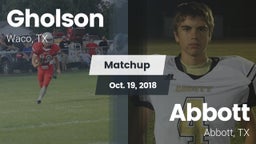 Matchup: Gholson  vs. Abbott  2018