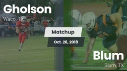 Matchup: Gholson  vs. Blum  2018