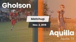 Matchup: Gholson  vs. Aquilla  2018