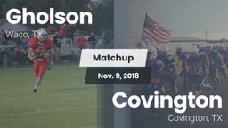 Matchup: Gholson  vs. Covington  2018