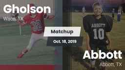 Matchup: Gholson  vs. Abbott  2019