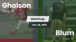 Matchup: Gholson  vs. Blum  2019