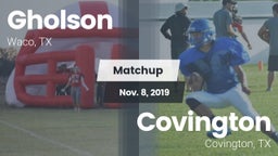 Matchup: Gholson  vs. Covington  2019