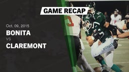 Recap: Bonita  vs. Claremont  2015