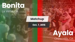 Matchup: Bonita  vs. Ayala  2016