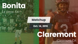 Matchup: Bonita  vs. Claremont  2016