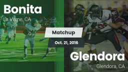 Matchup: Bonita  vs. Glendora  2016