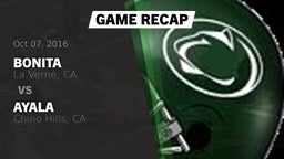 Recap: Bonita  vs. Ayala  2016