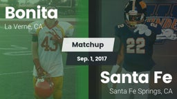 Matchup: Bonita  vs. Santa Fe  2017