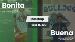 Matchup: Bonita  vs. Buena  2017