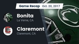 Recap: Bonita  vs. Claremont  2017