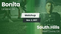 Matchup: Bonita  vs. South Hills  2017