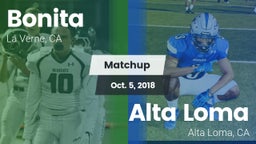 Matchup: Bonita  vs. Alta Loma  2018