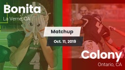 Matchup: Bonita  vs. Colony  2019