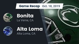 Recap: Bonita  vs. Alta Loma  2019