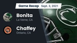 Recap: Bonita  vs. Chaffey  2021