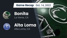 Recap: Bonita  vs. Alta Loma  2022