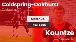 Matchup: Coldspring-Oakhurst vs. Kountze  2017